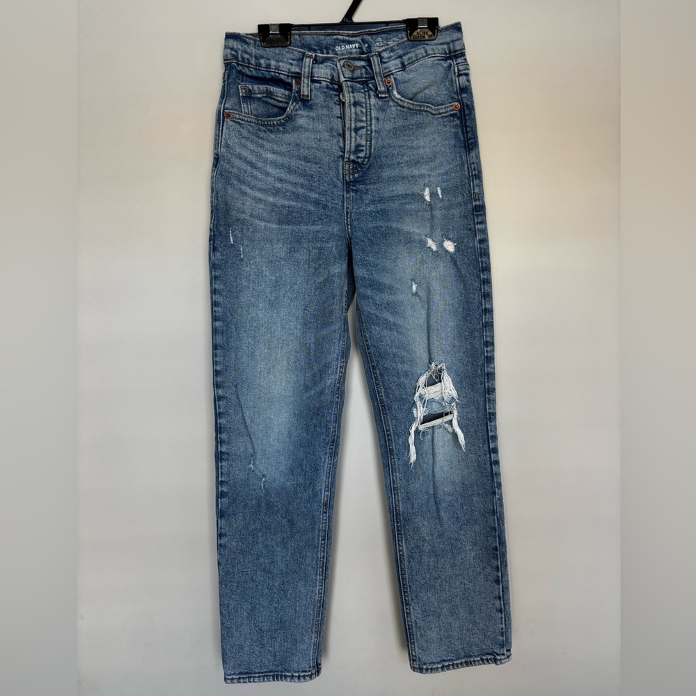 Old Navy Sky Hi Straight leg Jean, Extra High Rise, Size 0